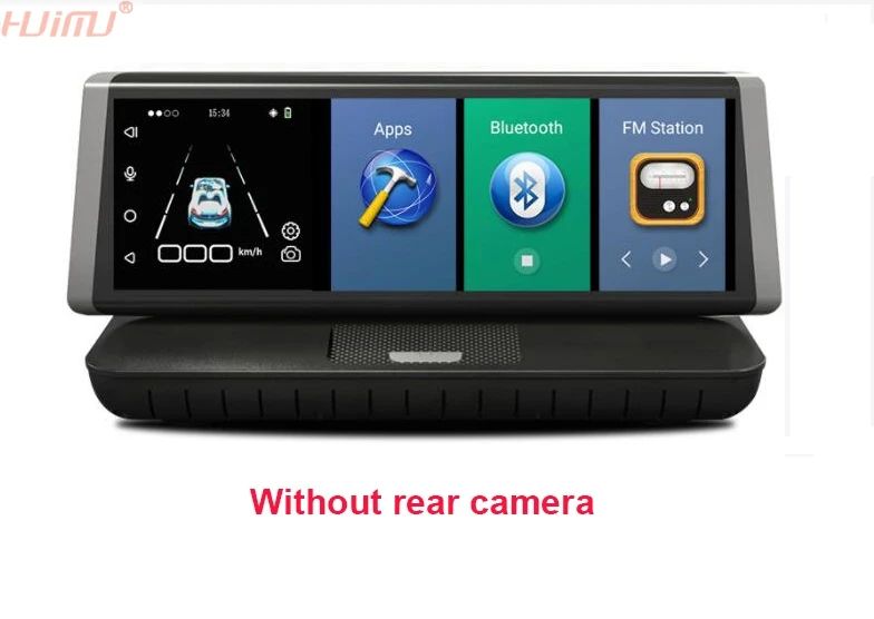 8 дюймов 4G ADAS Автомобильный видеорегистратор камера Android 5,1 Dashcam регистратор Full HD 1080P видео рекордер двойной объектив Видеорегистраторы Gps навигация - Название цвета: 4G no rear