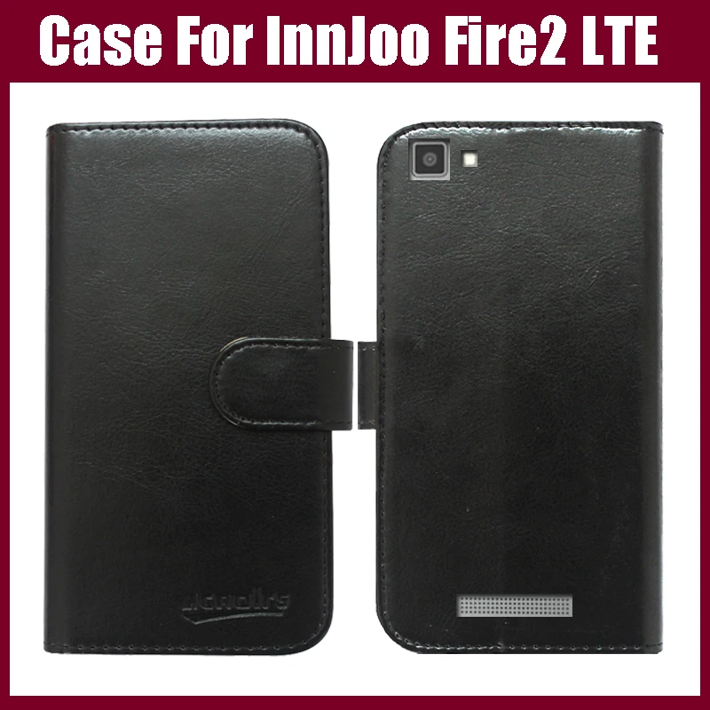 InnJoo Fire2 LTE чехол шесть цветов Роскошный кожаный флип для телефона с держателем