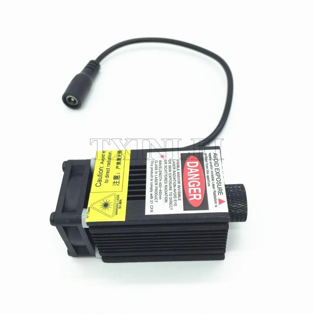 2500 мвт 2 5 Вт синий светильник детали лазерного модуля с держателем радиатор для