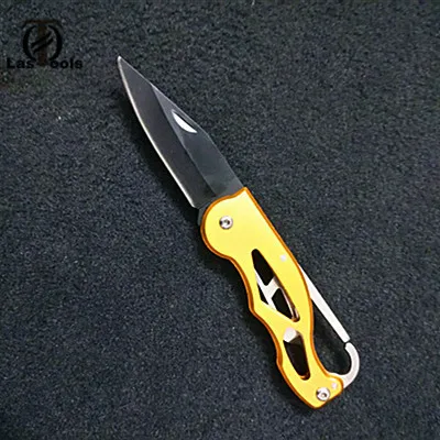 Yellow and Black Портативный складной Pare Peel карманный нож-карабин открытый ящик лезвие лагерь Открытый Повесить многофункциональный инструмент Quickdraw клип посылка самовыживания - Цвет: Yellow and Black