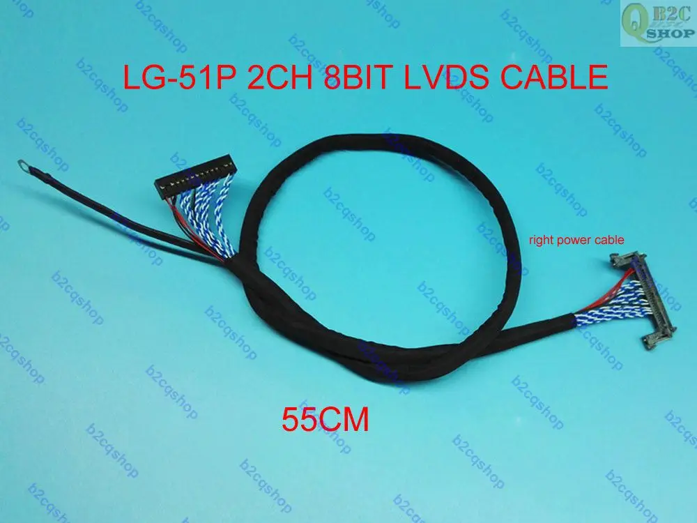 LG 51P 51pin 2ch 8 битный ЖК кабель LVDS длинный 55 см провод DuPont 2X15P наша плата