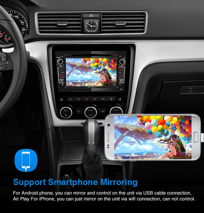 Тыква 2 Din 7 &quotAndroid 9 0 Автомобильный мультимедийный DVD плеер GPS навигация