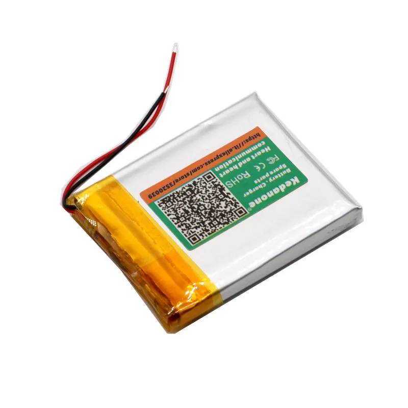 503035 3,7 V 500mAh перезаряжаемый литий-полимерный аккумулятор 3 7V Вольт Li po ion Lipo батареи для DVD gps навигации