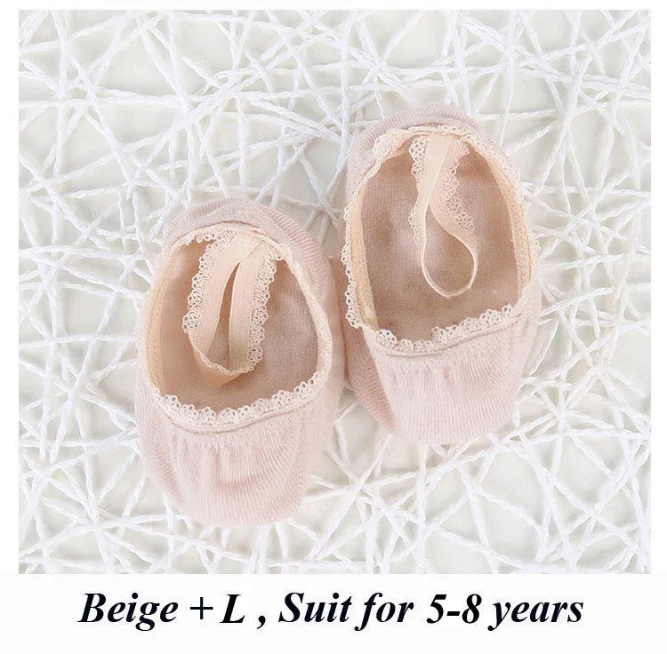 Beige L Новые хлопковые носки для малышей летние однотонные Нескользящие кружевные носки для маленьких девочек Детские аксессуары, 5 цветов - Цвет: Beige L