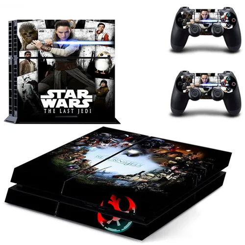 Звездные войны последние джедай наклейка для PS4 наклейка для sony playstation 4 консоли и 2 контроллера наклейка для PS4 виниловая наклейка - Цвет: GYTM1328