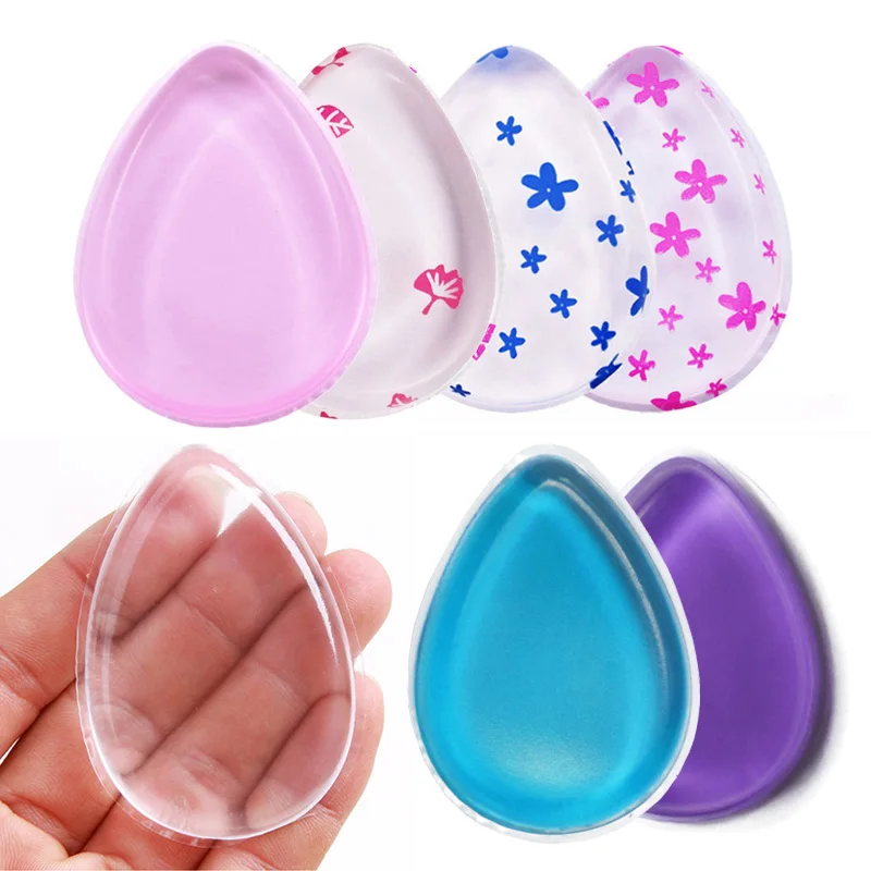 Bittb 2 шт. силиконовая Косметическая пуховка основа для макияжа Губка BB крем пудра