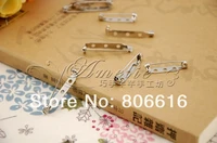 25mm 150pcs nickel color brooch pin safety pins connectors hoops clasps metal jewelery findings accessories