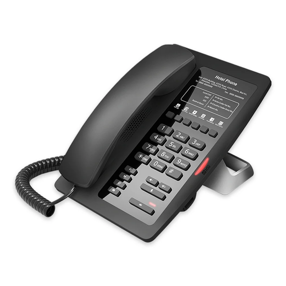 Оригинальный высококлассный IP телефон H3 HD Voice Enterprise Phone с 6 мягкими клавишами