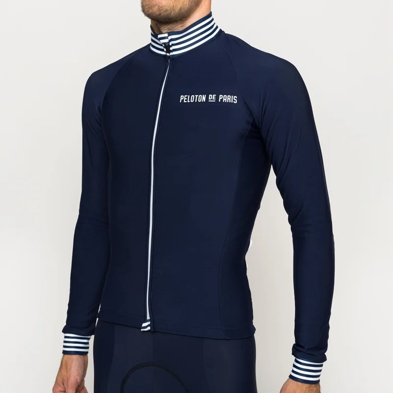 4 Autumn De paris team cycling clothing Spring long sleeve cycling jersey men Breathable bike riding shirt polyester - Цвет: 4