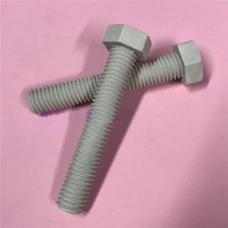 

3pcs M6 PPS material Hexagon Screw plastic screws Polyphenylene sulfide High temperature resistant bolt 12mm-70mm Length