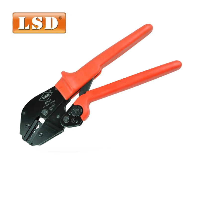 

Non Insulated Wire Ternimal Plier Crimper 1-10mm2 17-7AWG AP-10 ratchet energy saving crimp tool
