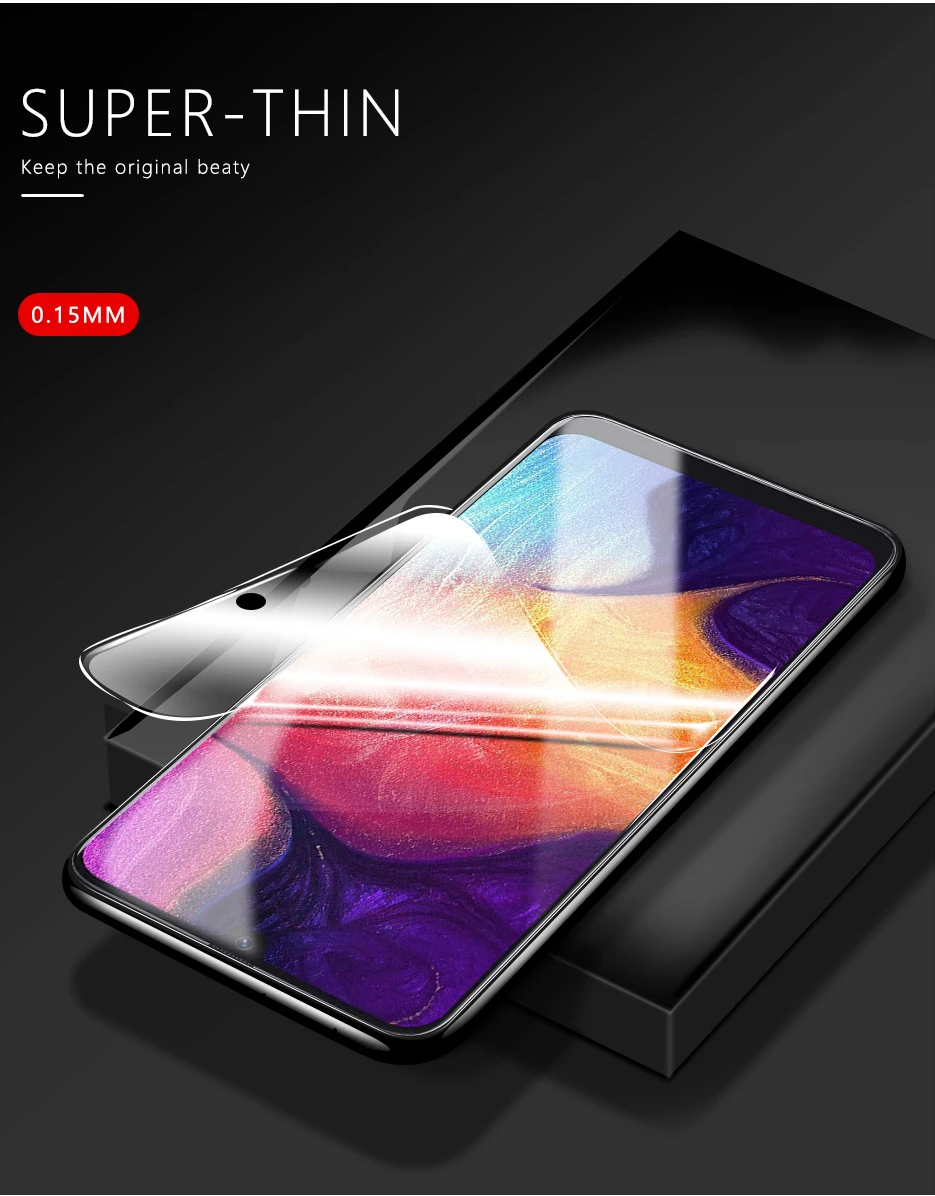 CHYI 3D изогнутая пленка для samsung A50 Galaxy A50S A30 A30S Защитная пленка для экрана полное покрытие пленка для samsung Note 10 не закаленное стекло