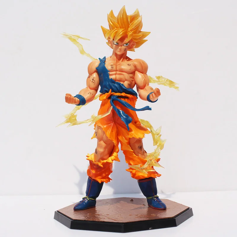 С коробкой 18 см Dragon Ball Z Супер Саян Гоку Сон Гоку ПВХ фигурка Модель Коллекционная игрушка