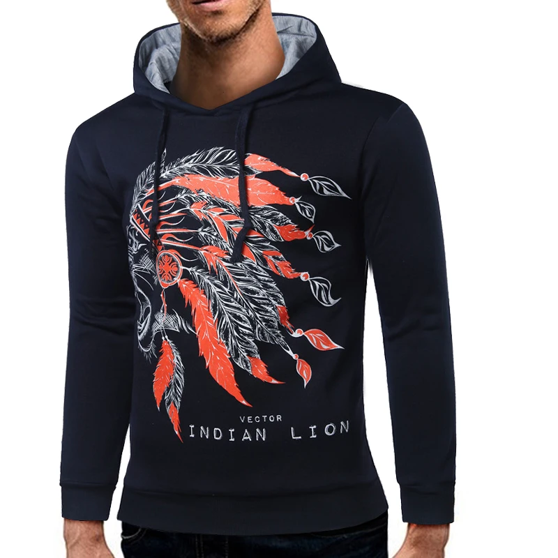 AMARYL Brand Men Fashion Long Sleeve Hoodies Print Casual O-Neck Sweatshirt Streetwear | Мужская одежда