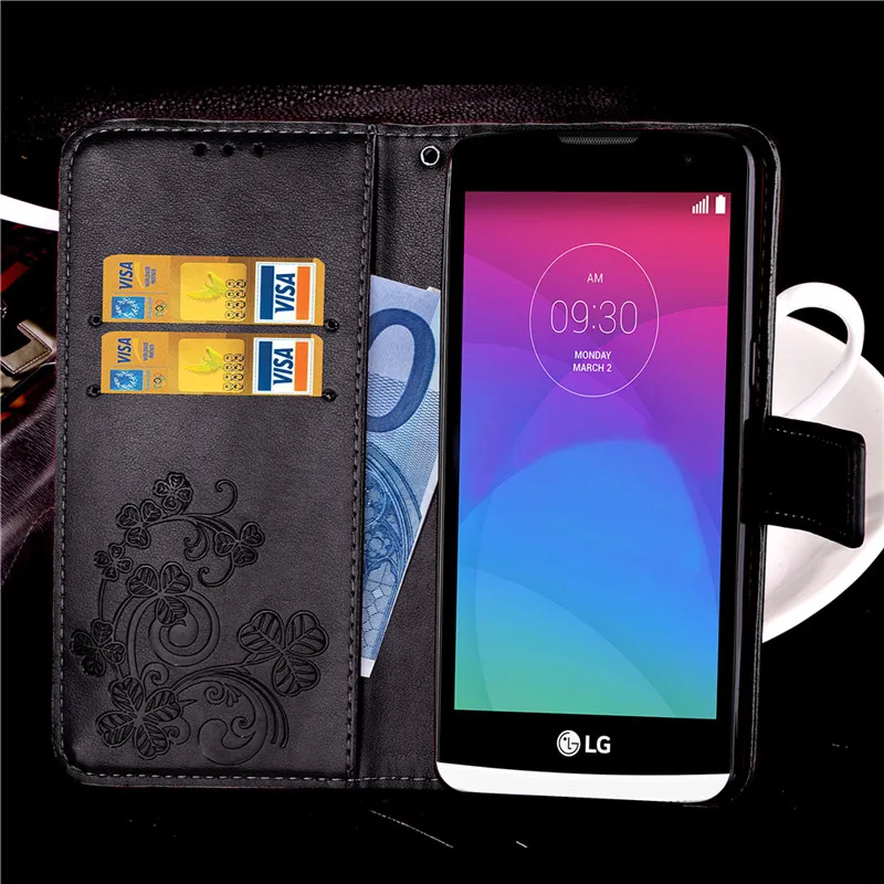 Роскошный кожаный флип-чехол-бумажник для LG Leon C40 C50 4G LTE H340N H320 H 324 H324 силиконовый чехол для телефона с отделениями для карт