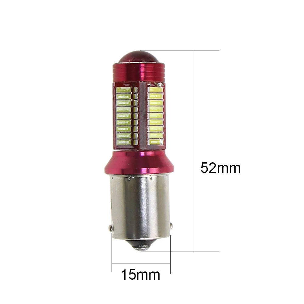 KEIN 2 шт. p21w 1156 BA15S Светодиодная лампа 78SMD 4014 неполярный светодиодный автомобильный