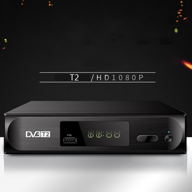 Top 1080P DVB T2 цифрового наземного вещания Конвертор приемник ТВ коробка штепсельная