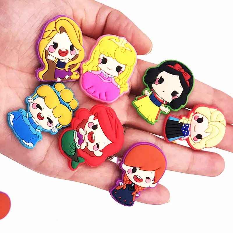 1 комплект мультяшная принцесса Русалка ПВХ плоская задняя часть аксессуары