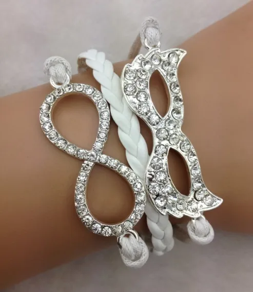 1 шт. бесконечности браслет свадебный сглаза с маской для подарок на Новый год 3247