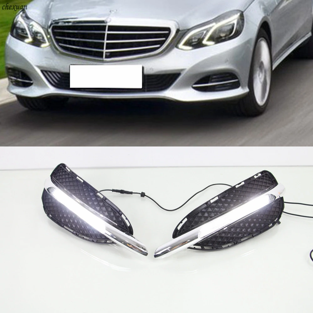 CSCSNL 1 компл. DRL Габаритные огни желтеют световой сигнал для Mercedes Benz W212 E класса E180 E200 E260 E320