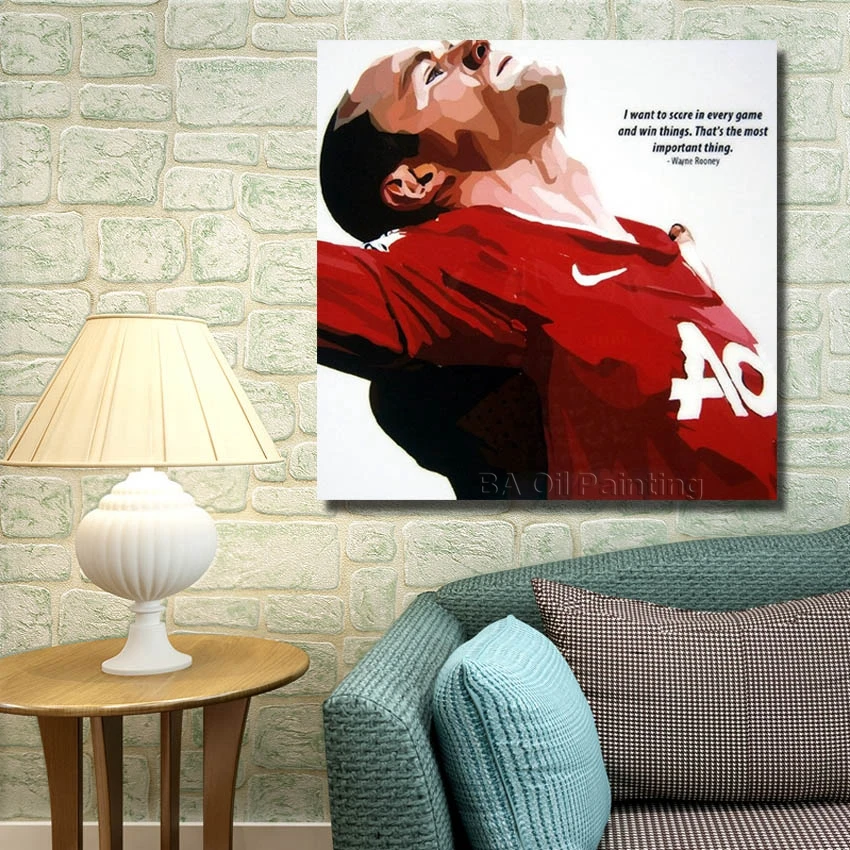 Бесплатная доставка для продажи горячая Распродажа Football постер поп арт ручная