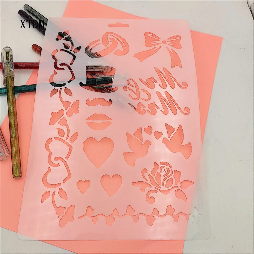 Бант Пластиковая форма Щит DIY торт скрапбук трафареты полые украшения Печать