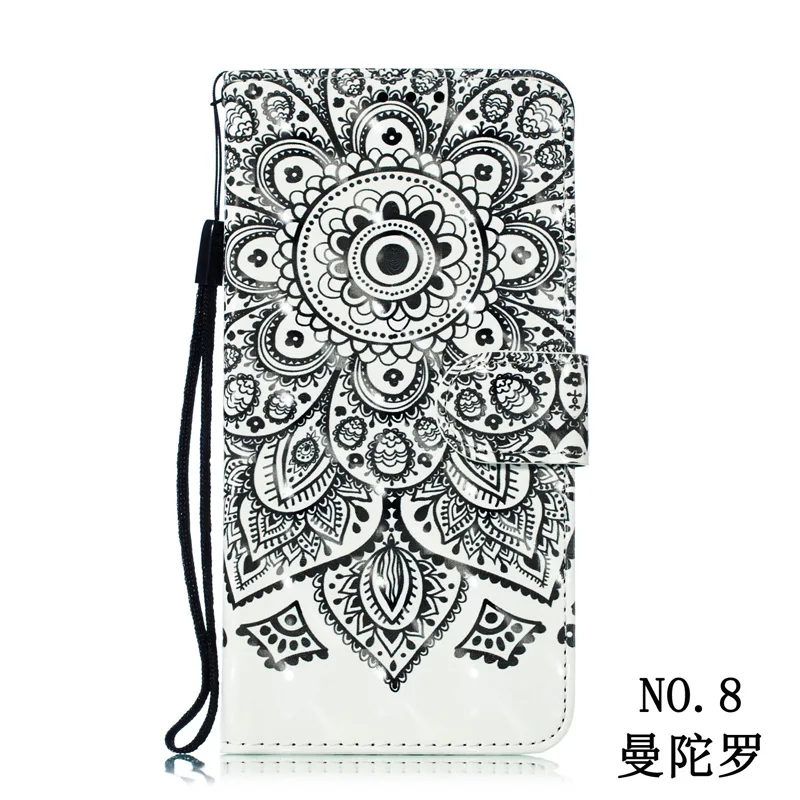 NO.8 Кожаный чехол для Xiao mi Red mi Note 7, откидная крышка, Xao mi xiomi Red mi Note 7, милый чехол с 3D рисунком и отделением для карт, красный чехол для mi Note7, чехол-бампер s - Цвет: NO.8