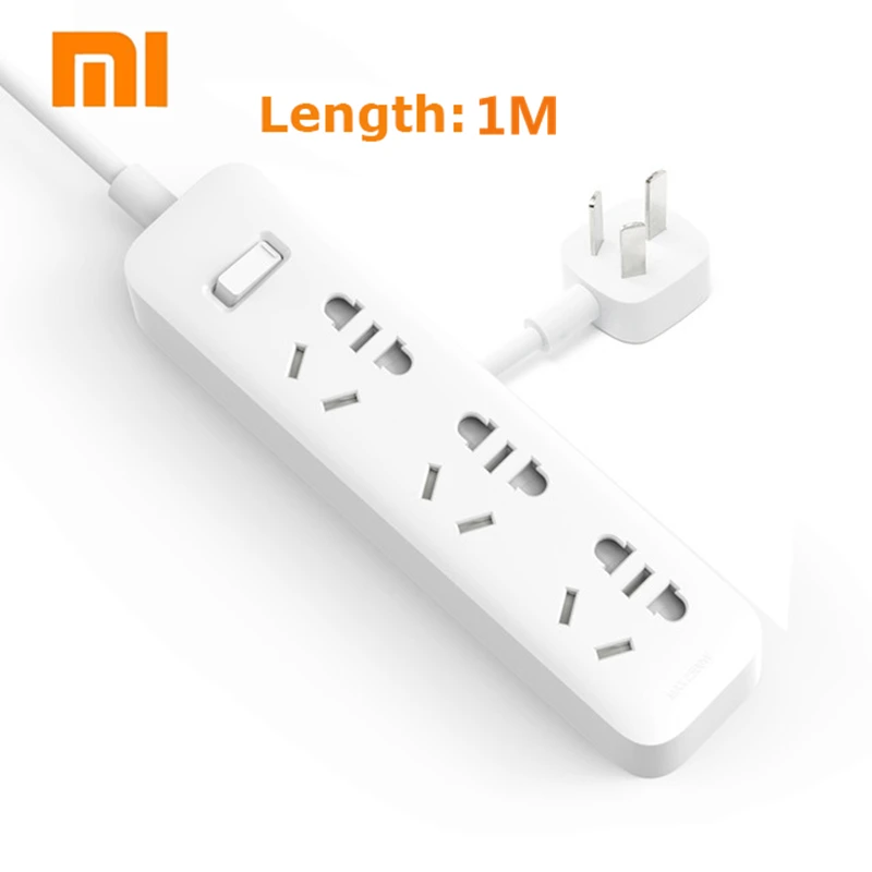 Новое поступление оригинальный Xiaomi mi мощность полосы 1 м кабель Цзя 3