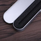 Новинка 2022, серебристый жестяной чехол-карандаш, искусственная ручка, органайзер для школы и офиса