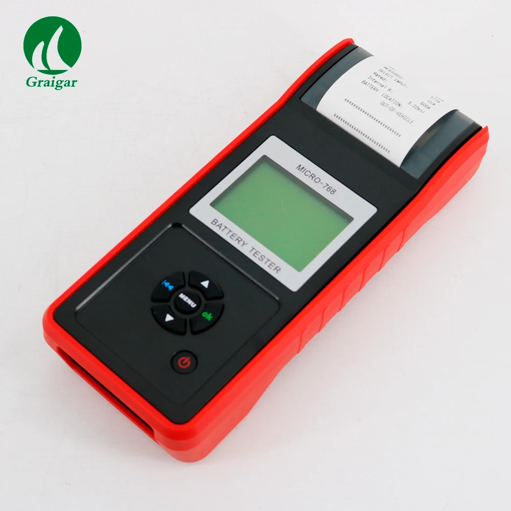 

MICRO-768A Car Auto Battery Tester With Printer Cable Length: 120cm