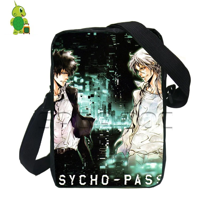 Крутые мини сумки через плечо с аниме Psycho Pass женские и мужские Kogami Shinya Makishima Shogo