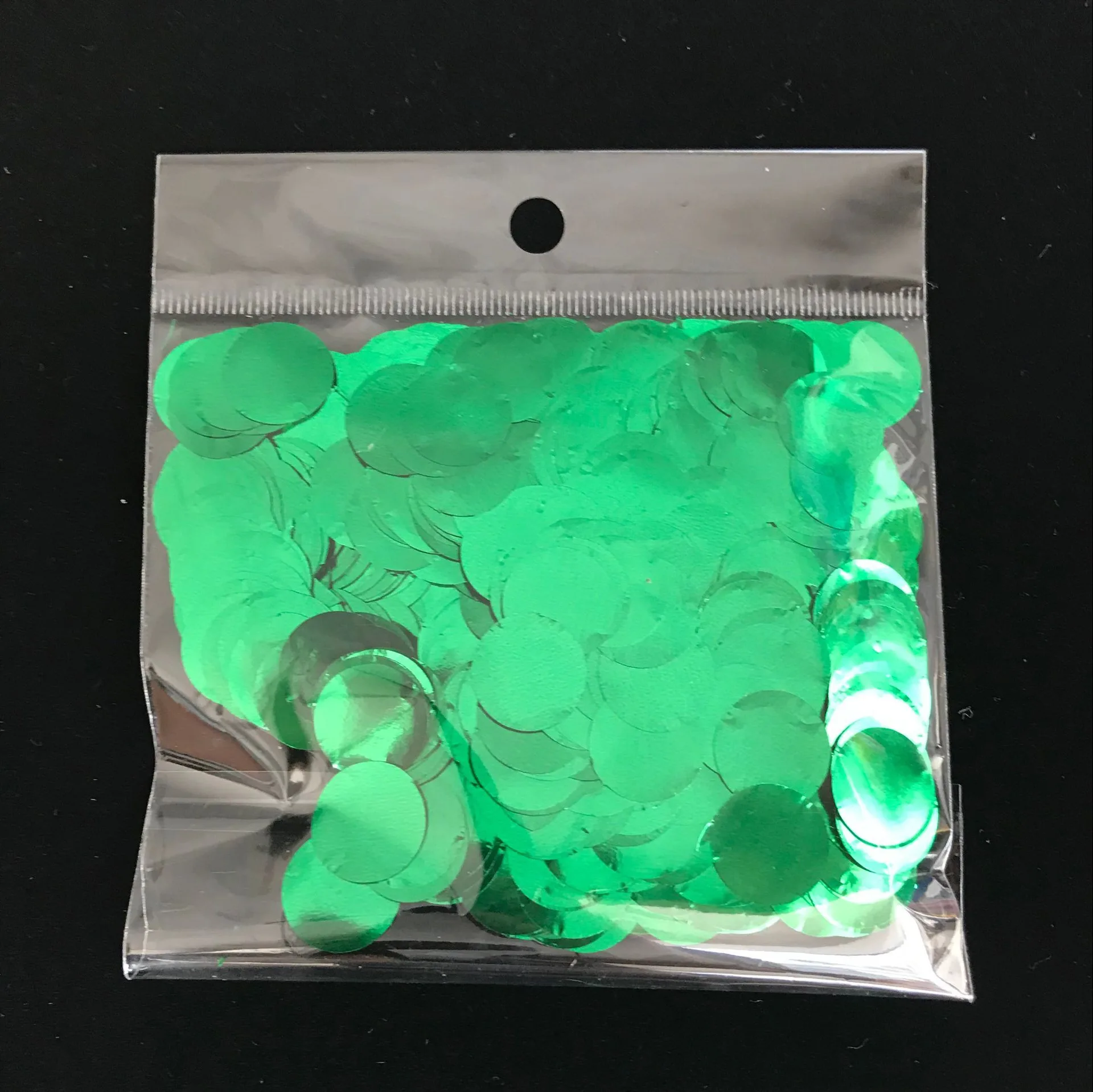 diameter 1.5cm gn DIY Красочные Блестки бумажные шары ПВХ Прозрачные Круглые Конфетти гелиевые шары День Рождения Вечеринка детский душ украшение свадебного стола - Цвет: diameter 1.5cm gn
