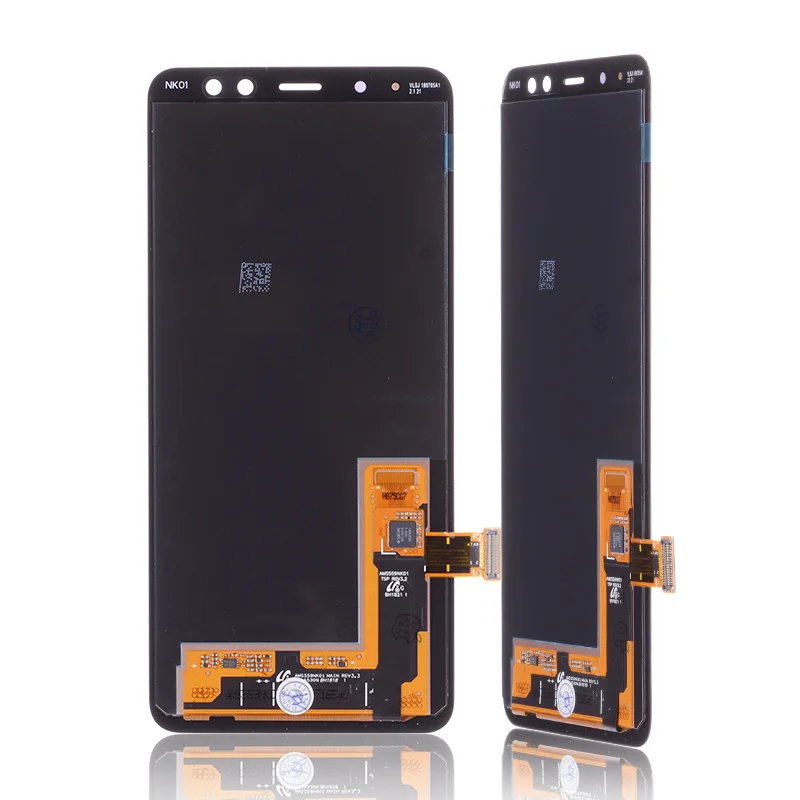 AMOLED Дисплей для SAMSUNG Galaxy A8 2018 A530 LCD в сборе с тачскрином Оригинал 5.6'' черный