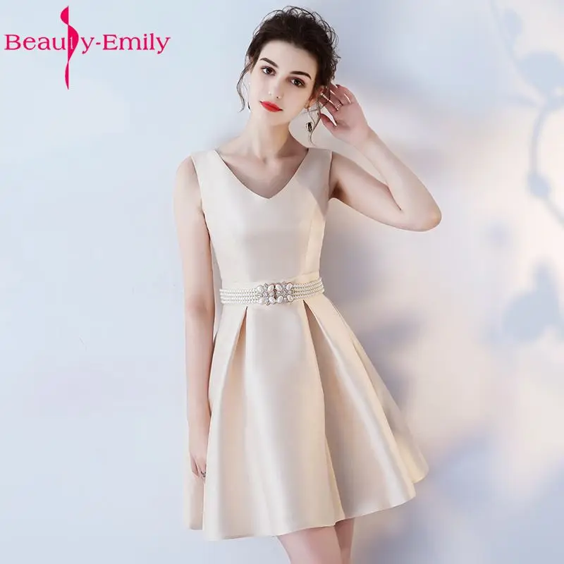 Beauty Emily/ТРАПЕЦИЕВИДНОЕ короткое сексуальное платье с v-образным вырезом для