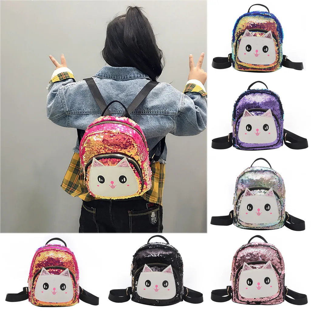 Женский креативный рюкзак с кошкой студенческий Рюкзак mochila mujer feminina mochilas sac