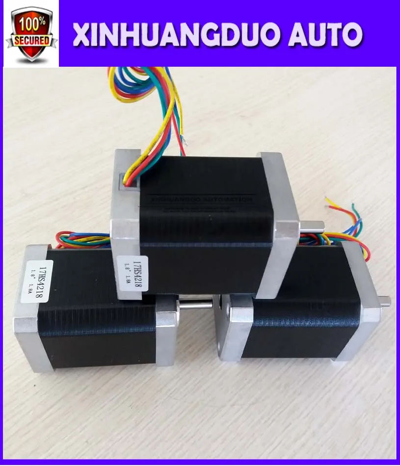 Nema 17 шаговый двигатель 17HS4218 4 свинцовый 42 60 мм/95 Oz in/1.8A CE ROSH ISO CNC лазер для