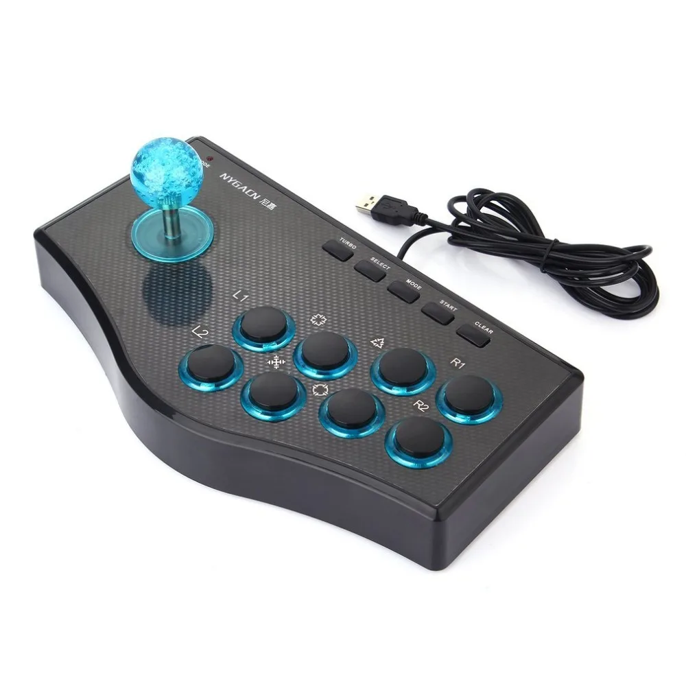 3 In 1 USB Wired Game Controller Arcade Fighting Joystick Stick For PS3 Computer PC Gamepad Engineering Design Gaming Console |
