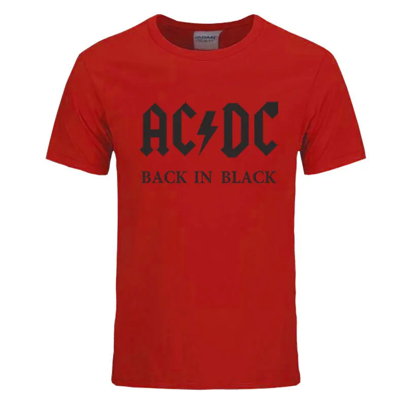 Новинка 2018 Camisetas AC/DC band rock футболка Мужская acdc графическая Повседневная с принтом