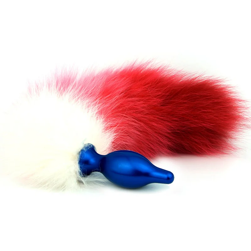 Новинка нержавеющая сталь 3 цвета искусственный Лисий хвост металлическая