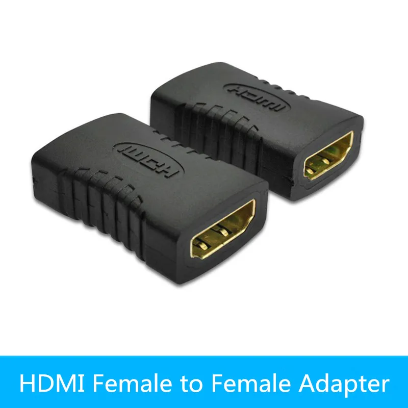 2019 новый высококачественный черный HDMI Женский к гнездовой соединитель