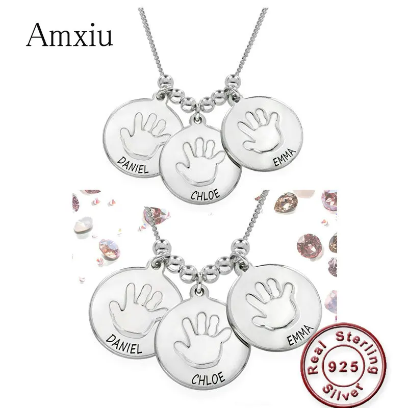 

Ожерелье женское Amxiu, из серебра 925 пробы, с именами 1-3