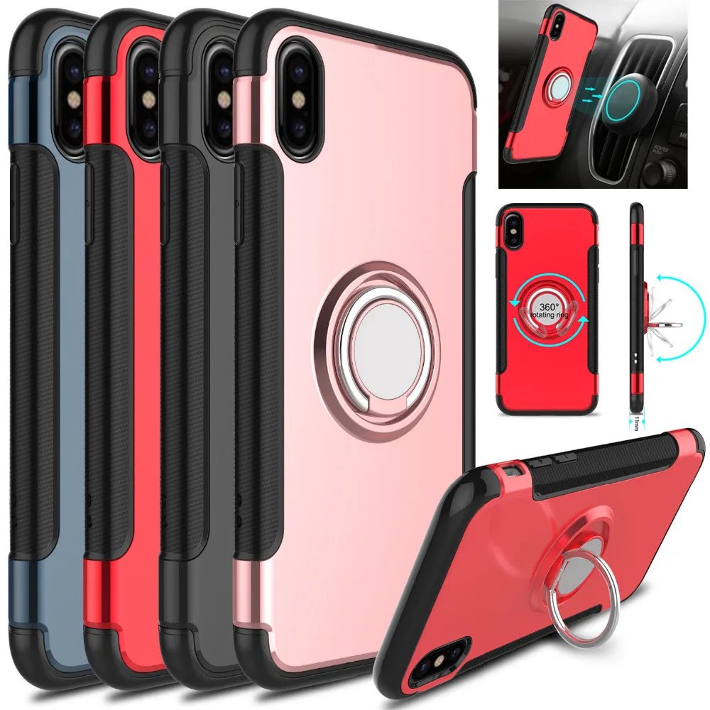 Для iphone X 5 5S SE 360 металлический магнитный держатель-кольцо для пальца