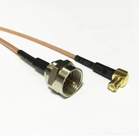new f male plug switch mcx male right angle pigtail cable rg178 wholesale 15cm 6 for wifi antenna