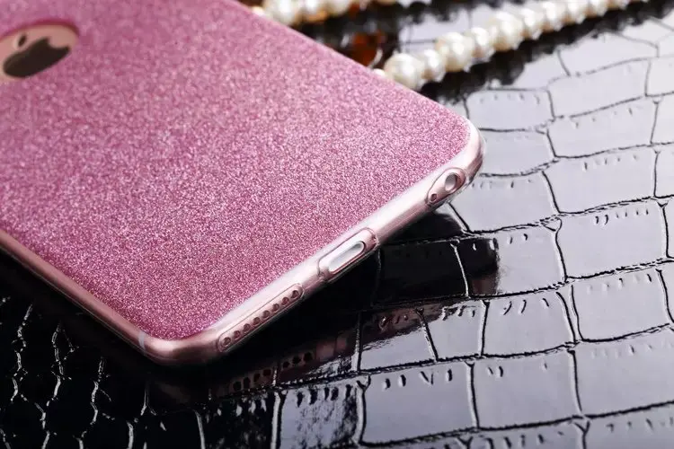 I7 7Plus ультратонкий Блестящий блестящий чехол для iPhone, Кристальный мягкий гелевый ТПУ чехол для iPhone 5S 5 6 6s XS XR 7 8 чехол для телефона