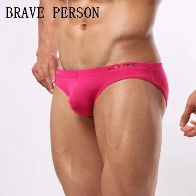 Трусы брифы мужские из нейлона Брендовое нижнее белье бандаж пикантные трусы