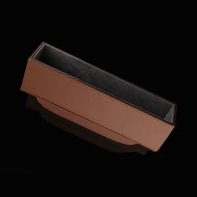 Saddle brown Кожаная Коробка для хранения автомобильных сидений, органайзер, карманы, авто сиденье, Боковой разрез, для телефона, для сигарет, ключей, карт, держатель, органайзер, аксессуары - Название цвета: Saddle brown