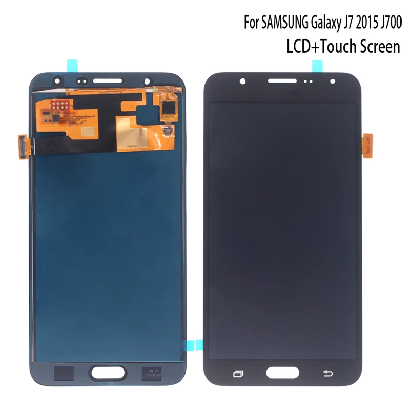 AMOLED для Samsung Galaxy J7 2015 J700 J700F J700H ЖК дисплей с сенсорным экраном дигитайзер в сборе