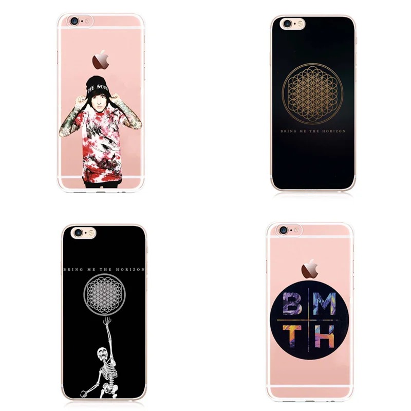 BMTH Bring Me the Horizon черный пластиковый корпус чехол для iPhone 6 S Plus 7 8 5 5S SE To The BMTH|case cover|shell