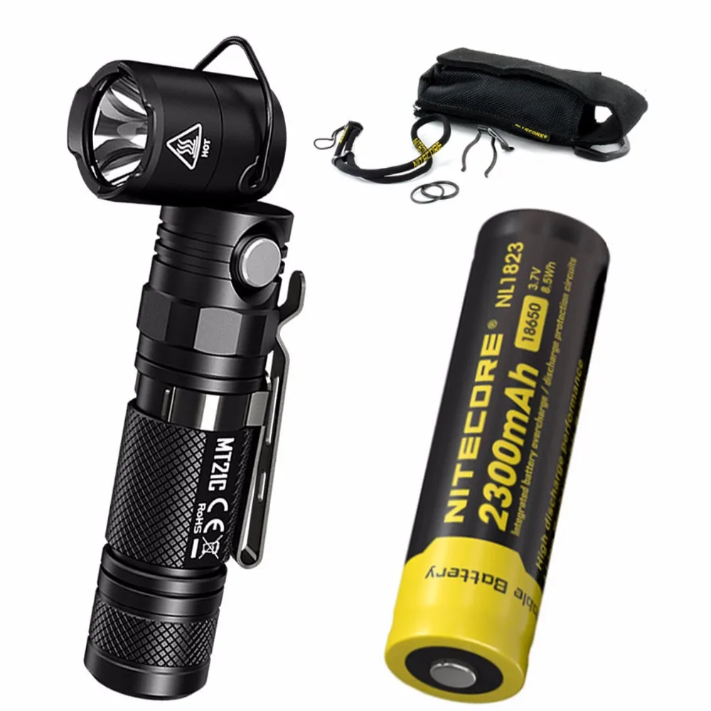 Набор многофункциональных фонариков NITECORE MT21C CREE XP L HD V6 max 1000 люмен регулируемый на