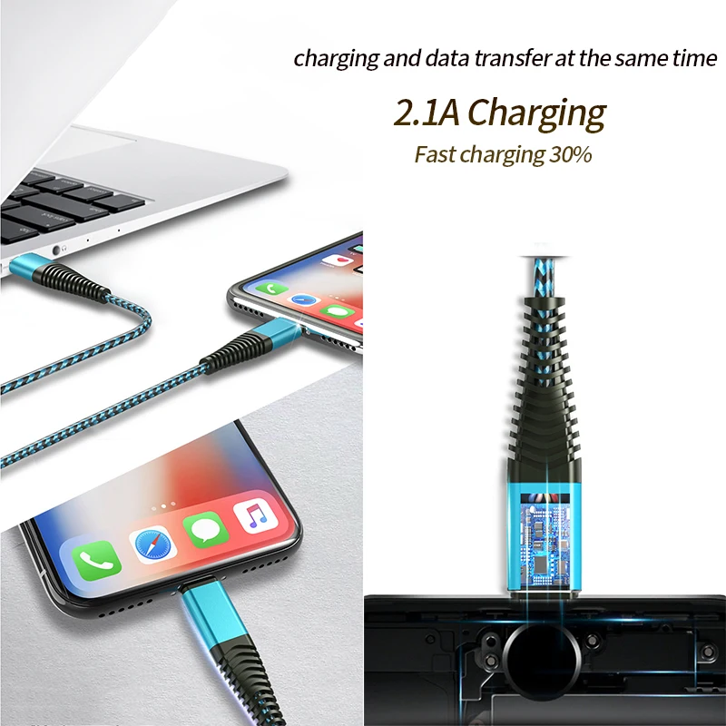 ZRSE кабели для мобильных телефонов 1 М 2 а кабель Micro USB Type C нейлоновая оплетка